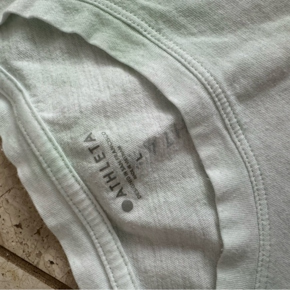 Athleta Light Green Tee size L very soft - Picture 2 of 3